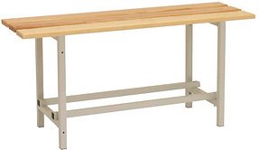 Simonrack Garderobenbank mit Schuhrost SIMONLOCKER 8435104936436 braun, grau Metall 100,0 cm