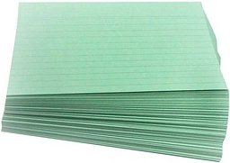 Karteikarten DIN A5 grün liniert, 100 St.