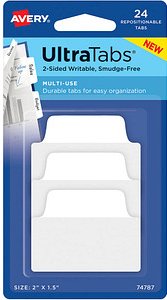 Thumbnail - AVERY Zweckform UltraTabs Multi-Use Haftmarker weiß 24 Blatt