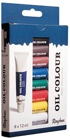Thumbnail - Rayher Künstler-Set Ölfarben farbsortiert 8 x 12,0 ml, 1 Pack