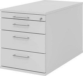 HAMMERBACHER TC30 Rollcontainer lichtgrau 4 Auszüge 42,8 x 80,0 x 51,2 cm