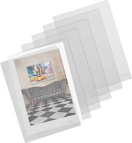 50 HETZEL Sichthüllen 214170 DIN A4 transparent genarbt 0,12 mm