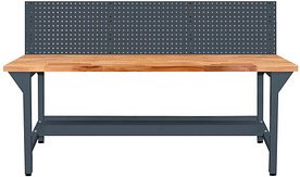 ADB Werkbank anthrazitgrau 200,0 x 75,0 x 85,0 cm