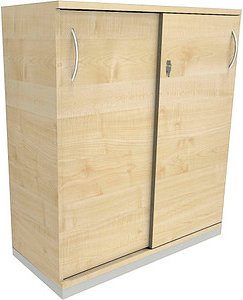 fm Schiebetürenschrank Sidney, 4260267327937 königsahorn 2 Fachböden 100,0 x 44,2 x 113,3 cm