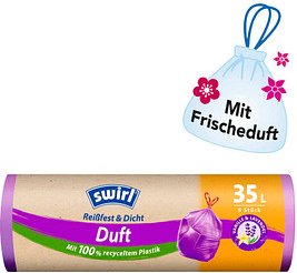 Thumbnail - swirl® Müllbeutel Reißfest & Dicht Duft 7241 35,0 l rot, 9 St.