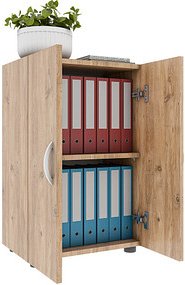 VCM my office Aktenschrank Ulas, 918429 eiche 1 Fachboden 49,0 x 34,0 x 74,0 cm