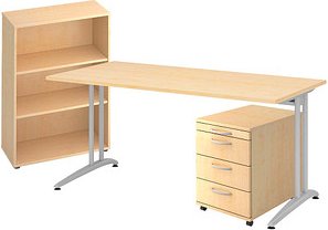 HAMMERBACHER Altus Büromöbel-Set ahorn