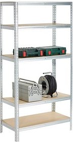 SZ Metall Schwerlastregal 24180-I(LV) silber 90,0 x 45,0 x 180,0 cm