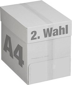 Kopierpapier 2. Wahl DIN A4 80 g/qm 2.500 Blatt Maxi-Box