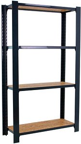 Simonrack Schwerlastregal OFFICLICK 4 8425437127687 anthrazit, braun 80,0 x 30,0 x 150,0 cm