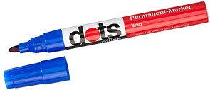 Thumbnail - dots Permanentmarker blau 1,5 - 3,0 mm, 1 St.
