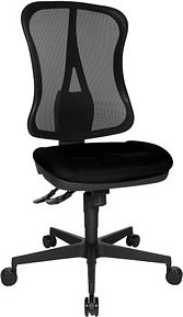 Thumbnail - Topstar Bürostuhl Head Point SY, HE200 G20 Stoff schwarz, Gestell schwarz