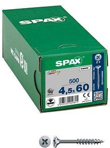 Thumbnail - SPAX® Universalschrauben Z2 Senkkopf WIROX 0291010450605 4,5 mm x 60 mm, 500 St.