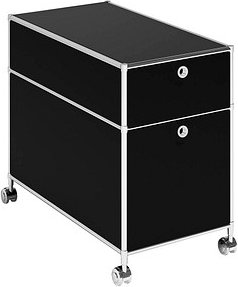 viasit System4 Rollcontainer schwarz 2 Auszüge 42,0 x 78,0 x 62,0 cm