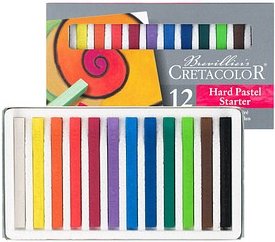 Brevillier's CRETACOLOR Pastellcarré Pastellkreide farbsortiert 12 St.