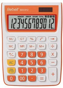 Thumbnail - Rebell SDC912 Tischrechner orange/weiß
