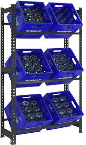 Simonrack Getränkekistenregal SIMONBOTTLE 3 8425437129636 anthrazit 80,0 x 30,0 x 180,0 cm