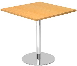 HAMMERBACHER Bistrotisch quadratisch Spanplatte buche 80,0 x 80,0 x 74,5 cm, 1 St.