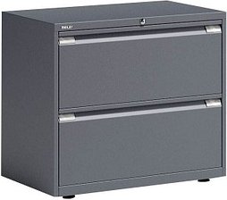 Thumbnail - BISLEY Essentials Hängeregistraturschrank anthrazit 2 Schubladen 80,0 x 47,0 x 69,3 cm, 1 St.