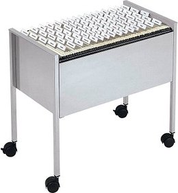 DURABLE Hängemappenwagen Längs-Registratur grau für bis zu 80 Hängemappen