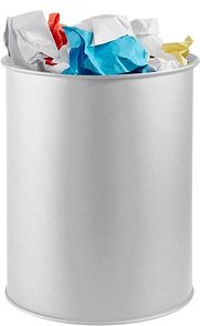 DURABLE Papierkorb 15,0 l lichtgrau, 1 St.