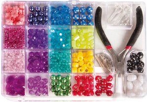 Thumbnail - Rayher Bastelset Perlenbox mit Zange mehrfarbig