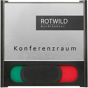 SignSystems® Türschild BOX Kunststoff schwarz 15,0 x 10,0 cm