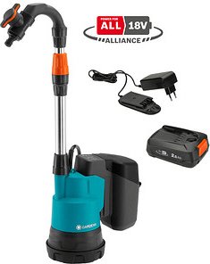 GARDENA Regenfasspumpe 2000/2 Ready-to-Use 18,0 V, mit 1 Akku