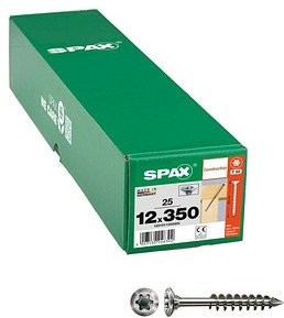 SPAX® Holzbauschrauben T50 Senkkopf WIROX 1201011203505 12 mm x 350 mm, 25 St.