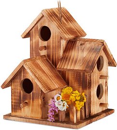 relaxdays Nistkasten braun 20,0 x 19,0 x 34,0 cm