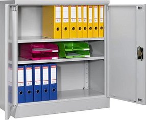 Gürkan Metallschrank 109941 lichtgrau 92,0 x 42,0 x 100,0 cm, zerlegt, 1 St.