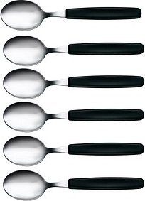 VICTORINOX Löffel silber, schwarz glänzend, 6 St.
