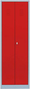 LÜLLMANN Spind feuerrot, lichtgrau 510714, 1 Schließfach 60,0 x 50,0 x 180,0 cm