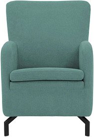 DOMO Collection Sessel Dallas mintgrün schwarz Stoff, 1 St.