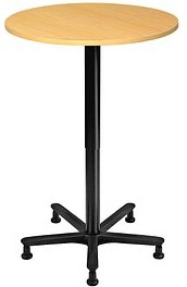 HAMMERBACHER VST08 Stehtisch höhenverstellbar buche 80,0 x 80,0 x 72,0 - 114,0 cm