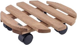 Thumbnail - WAGNER® design yourself Pflanzenroller COUNTRY GH 0183 Holz, Ø 30,0 cm dunkelbraun rund, 1 St.