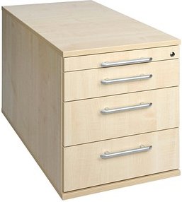 HAMMERBACHER Solid TC30 Rollcontainer ahorn 4 Auszüge 42,8 x 80,0 x 51,2 cm