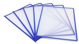 tarifold Sichttafeln Easyload DIN A4 blau, Öffnung oben und seitlich, 20 St.