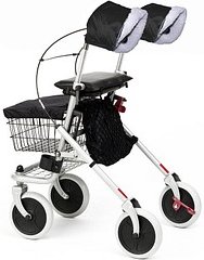 RUSSKA unisex Handschuhe für Rollator schwarz Einheitsgröße, 1 Paar