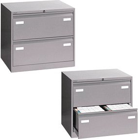 Thumbnail - BISLEY LIGHT Hängeregistraturschrank silber 2 Schubladen 80,0 x 62,2 x 71,1 cm, 1 St.