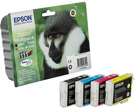 EPSON T0895 schwarz, cyan, magenta, gelb Druckerpatronen, 4er-Set