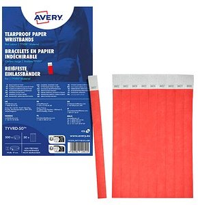 Thumbnail - AVERY Zweckform Eintrittsbänder rot, 500 St.