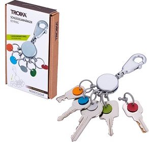 TROIKA® Schlüsselanhänger PATENT/Colour matt mehrfarbig