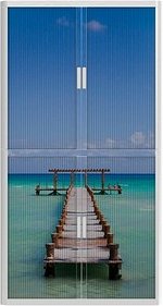 PAPERFLOW easyOffice Rollladenschrank Urlaub ohne Fachböden 110,0 x 41,5 x 204,0 cm