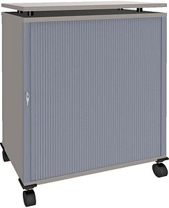 fm Sidney Bürowagen grau 2 Ebenen 93,4 x 46,3 x 103,8 cm