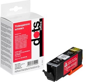 dots schwarz Druckerpatrone kompatibel zu Canon PGI-570 XL PGBK