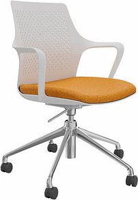 fm Konferenzstuhl Eta 4260761570181 orange, weiß Kunststoff