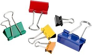 Gowi Foldbackklammern farbsortiert, 24 St.