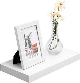 VASAGLE Wandregal weiß 40,0 x 20,0 x 3,8 cm, 1 St.