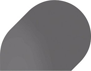 HAMMERBACHER Anbautisch höhenverstellbar XBA81 grafit, grau Tropfenform 103,0 x 80,0 x 68,0 - 85,0 cm